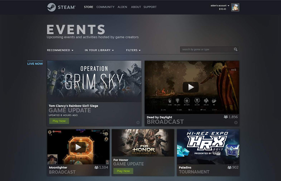 Steam Events